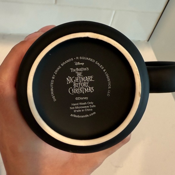 Matte Black Soft Touch Nightmare Before Christmas Jack Skellington Mug NEW - Picture 6 of 6